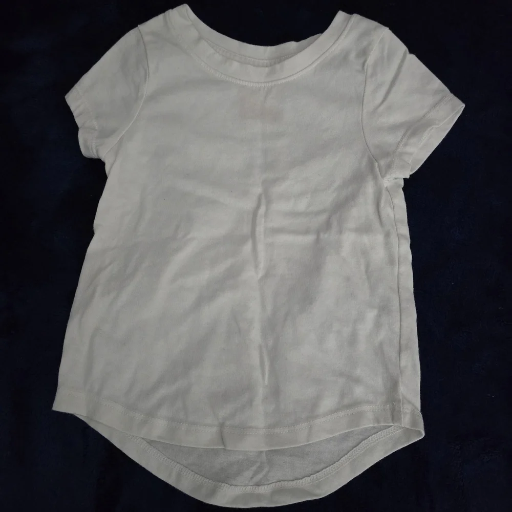 Cat & Jack White Short Sleeve Girls Tee